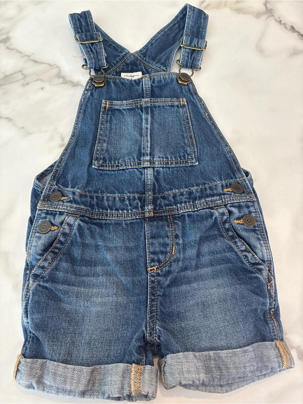 Baby Gap Size 3 Jean short overalls